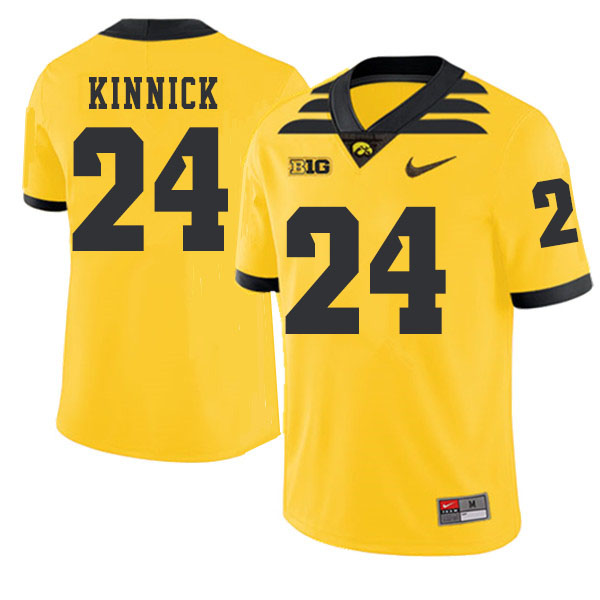 2019 Men #24 Nile Kinnick Iowa Hawkeyes College Football Alternate Jerseys Sale-Gold - Click Image to Close